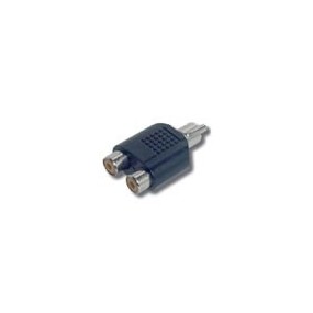 Adaptateur RCA mâle vers 2 RCA Femelle pour Vidéo