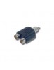 Adaptateur RCA mâle vers 2 RCA Femelle pour Vidéo