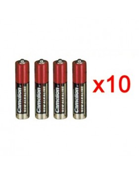 10 Packs de 4 piles alcaline  AA - LR6 - 1.5V - 2600mAh (40 piles)