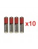 10 Packs de 4 piles alcaline  AA - LR6 - 1.5V - 2600mAh (40 piles)
