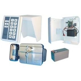 Pack contrôle d accès : clavier à code + serrure électrique