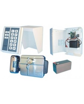 Pack contrôle d accès : clavier à code + serrure électrique