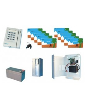 Pack contrôle d’accès : 1 accès lecteur et pointeuse + 10 cartes magnétiques