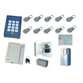 Pack contrôle daccès : 1 Accès lecteur et pointeuse + 100 badges de proximité