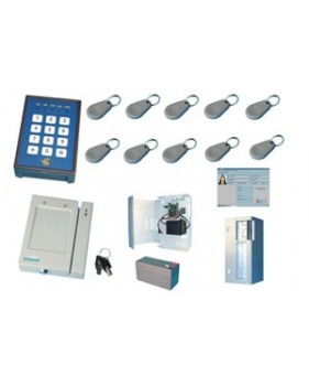 Pack contrôle daccès : 1 Accès lecteur et pointeuse + 100 badges de proximité