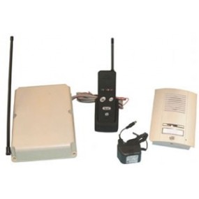 Interphone audio sans fil + Platine de rue encastrée - portée 100m