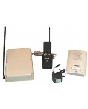 Interphone audio sans fil + Platine de rue encastrée - portée 100m
