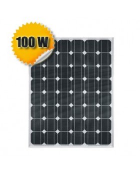 Panneau solaire monocristallin haut rendement 100 Watts 12 Volts
