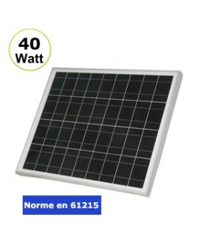 Panneau solaire 40W monocristallin norme en 61215
