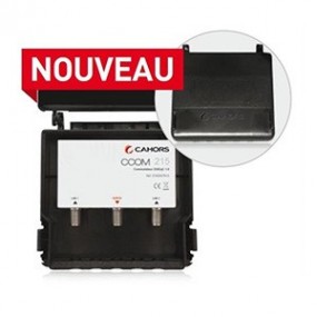 Commutateur DiSEqC CCOM 215 - étanche haute isolation - 2 entrées / 1 sortie SAT - Cahors