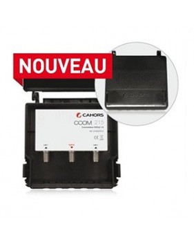 Commutateur DiSEqC CCOM 215 - étanche haute isolation - 2 entrées / 1 sortie SAT - Cahors