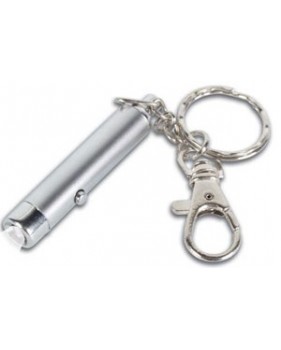 Mini torche à LED - porte-clefs - blanc
