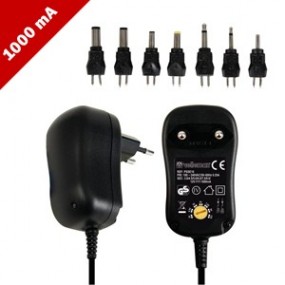 Alimentation compacte à découpage avec 7 sorties sélectionnables - 12W - 1000mA