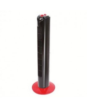 Ventilateur colonne noir et rouge - DomoClip DOM347NR