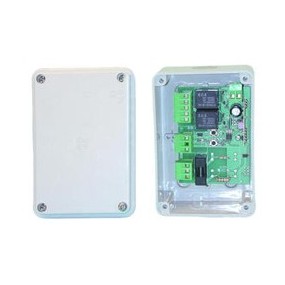 Récepteur radio autonome avec boîtier- 2 fonctions - 433MHz - 12vcc/24vca