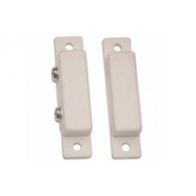 Détecteur d’ouverture magnétique contact NF saillie adhesif blanc