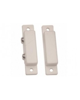 Détecteur d’ouverture magnétique contact NF saillie adhesif blanc