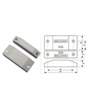 Détecteur d’ouverture magnétique contact NF saillie crème NFA2P