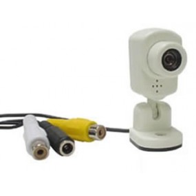 Caméra couleur miniature CMOS 1/3" - 380LTV - Objectif 3.6mm - avec microphone intégré