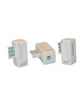 Filtre adsl téléphonique gigogne - Prise RJ11 -  8 plots