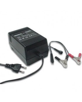 Chargeur accumulateur batterie rechargeable - 220Vca - 6/12Vcc - 1800 mA