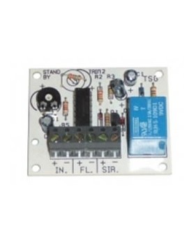 Module electronique temporisation alarme electronique 12Vcc 0 a 3mn