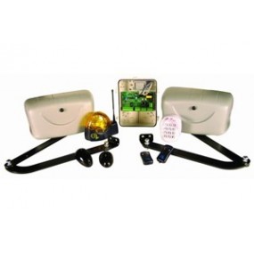Kit à battants confort à bras avec retour sur obstacle 230V - longueur portail 2 m max - poids vantail 200 Kg max