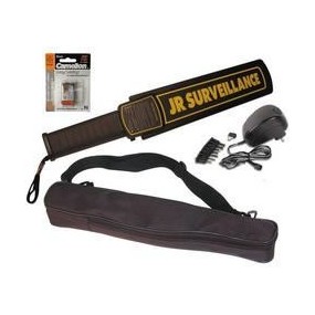 Pack détecteur de métaux fouille avec vibreur + Batterie + Alimentation éléctrique