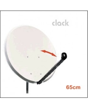 Parabole en Acier 65 cm (66 x 60 cm) - Click Clack - Gris Clair