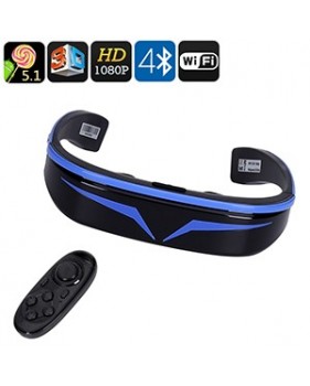 Smart lunettes vidéo 3D - Ecran virtuel 98 pouces - Full HD 1080p - Android 5.1 - 16Go