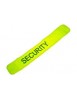 Brassard jaune fluo avec velcro et inscription SECURITY
