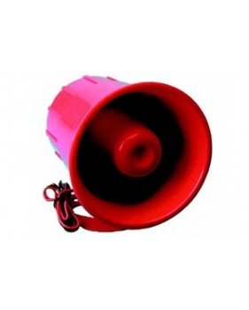 Siréne alarme pièce-électrique 6V- 12V 114dB - Police americane US Rouge