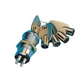 Serrure électrique à impulsions 4 plots 5 clefs rondes code 3103