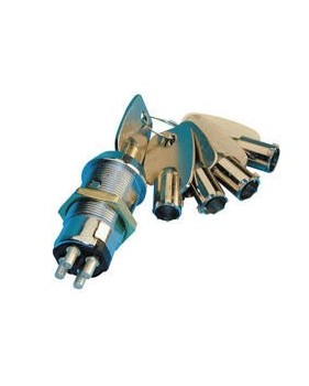 Serrure électrique à impulsions 4 plots 5 clefs rondes code 3103