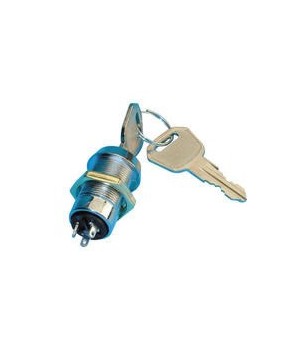 Serrure électrique marche arrêt 3 plots 2 clefs plate CI