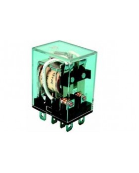 Relais électrique 12Vcc - 2 inverseurs COM/NO/NC - 10A sous 220Vca