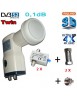 Kit LNB Twin 0,1 dB HDG2-TNM - Compatible HDTV et 3D ready - 40mm + 2 atténuateurs réglables 0-20dB