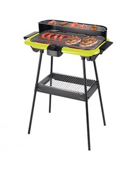Barbecue électrique sur pieds ou table - 2000 W - vert - DomoClip DOM297V
