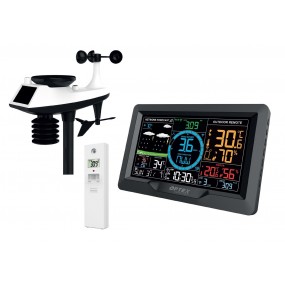 Station Météo Professionnelle WIFI / Radio Contrôlée - Couleur Avec Capteur 7 en 1 et Sonde sans Fil Extérieure