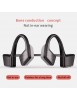 Casque sans fil Bluetooth 5.0 à Conduction Osseuse - TWS K08 - Basse stéréo 3D HIFI Non Intra-auriculaire 8 h d'autonomie