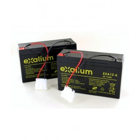 2 Batteries plomb 6V 12Ah pour Bateau amorceur ANATEC Catamaran