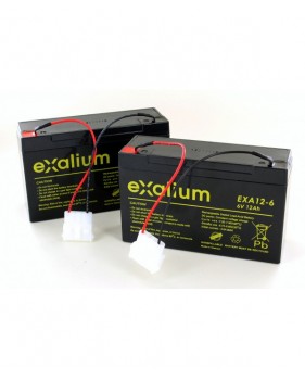 2 Batteries plomb 6V 12Ah pour Bateau amorceur ANATEC Catamaran
