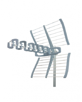 Antenne extérieure UHF - ZETA 015990 - Filtres VHF et LTE700 (4G/5G), Dipôle avec amplificateur intégrés