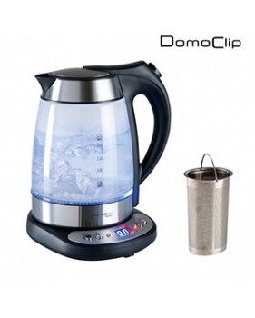 Théière - Bouilloire - sans fil - 1.7 L à température réglable  - filtre à thé intégré - DomoClip DOD100A