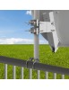 Support de balustrade en acier galvanisé de balcon pour antenne parabole 60cm – diamètre 65mm max