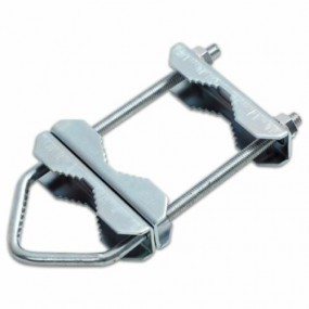 Pack de 2 pince pour Mât Double serrage en acier - Collier de Fixation