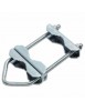 Pack de 2 pince pour Mât Double serrage en acier - Collier de Fixation pour Mât - Colliers en U 38mm à 63mm