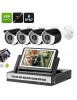 Kit 4 caméras filaire 720p+ Enregistreur DVR - 4 canaux avec écran LCD 7"