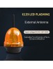 Feu clignotant portail et garage 12 24 220V, LED d’alarme YET6139 sans fil Orange lumière stroboscopique pour l'automatisation