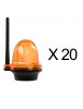 Pack de 20 Feu clignotant portail et garage 12 24 220V
